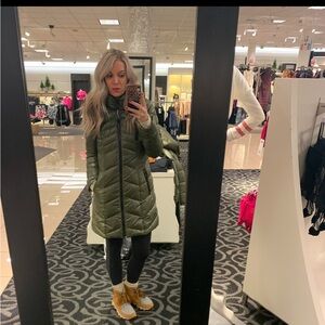 Green Sam Edelman winter puffy coat